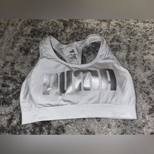 Bundle of 2 Puma  Racerback Sports Bra Mauve and White Size: Medium